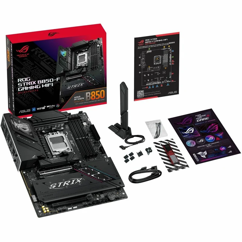 Carte mère de bureau gaming Asus ROG Strix B850-F GAMING WIFI - Chipset AMD B850 - Socket AM5 - ATX ROGSTRIX B850-FGAMINGWIFI