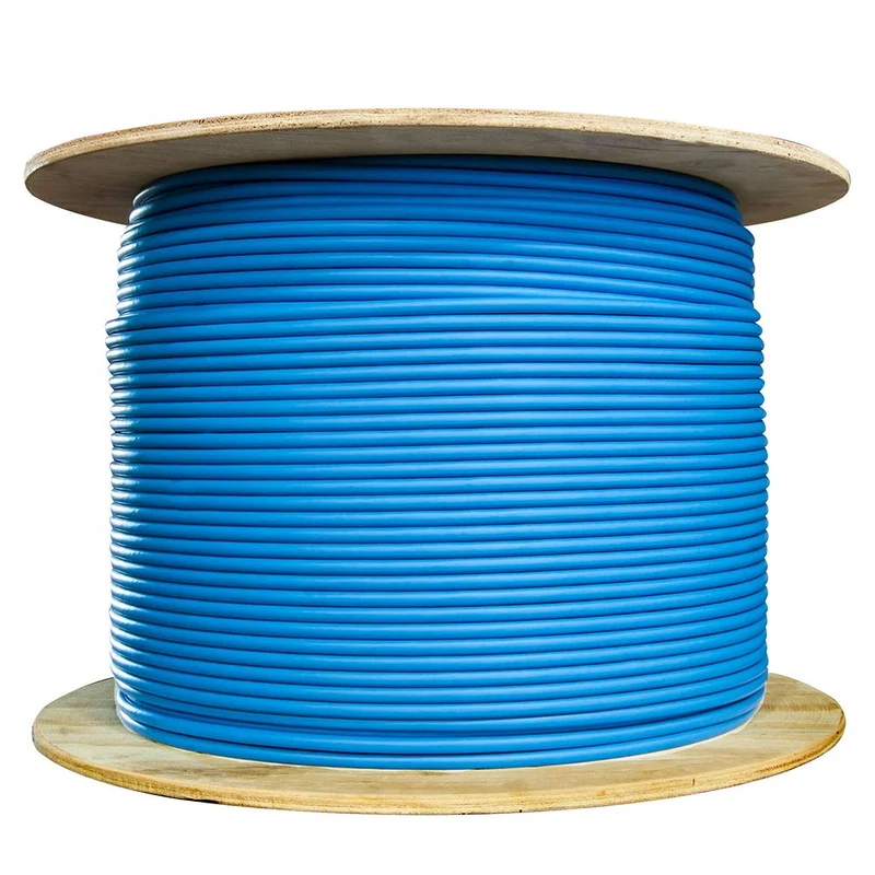 Câble FTP CAT6A bleu de 1000 m - CAT6ASPOOLFTP-BLUE