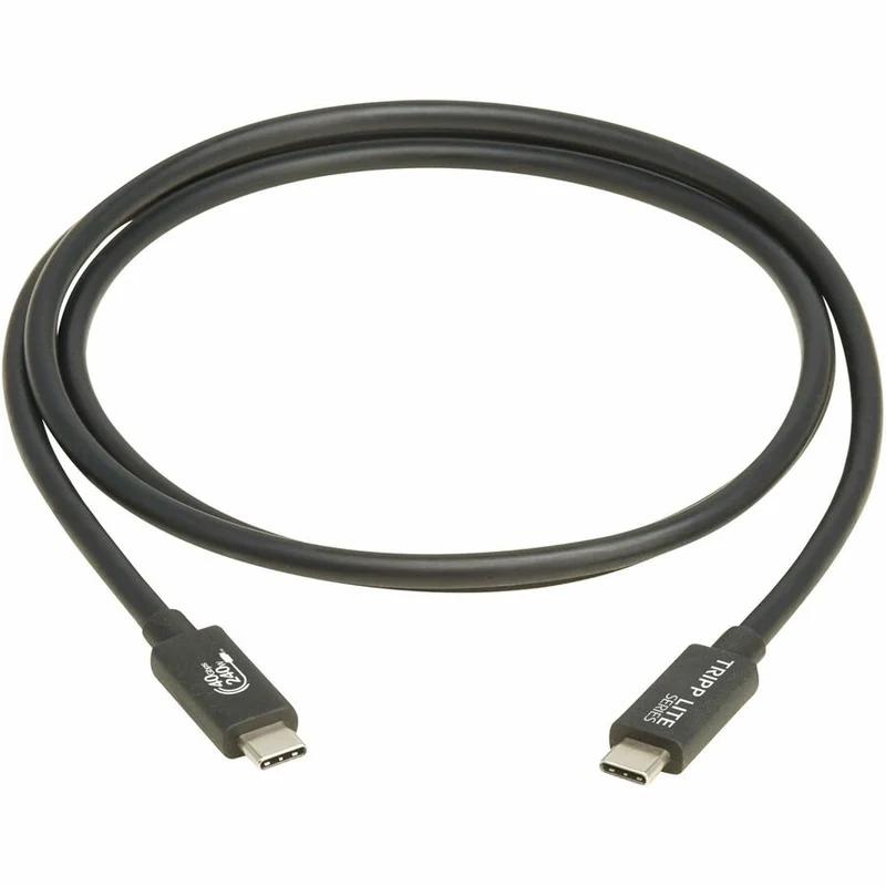 Câble USB4 40 Gbit/s Tripp Lite by Eaton (M/M) - USB-C, 8K 60 Hz, charge PD 240 W, noir, 1.2 m (4 pi. U521-1P2M-BK