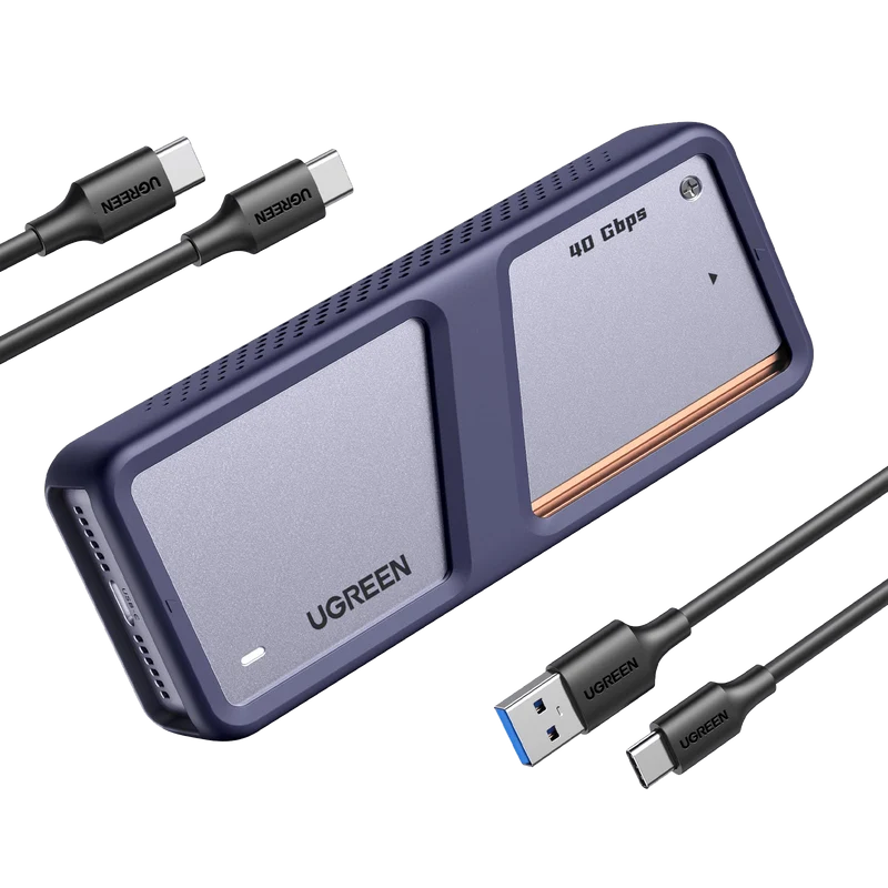 mousebows 40Gpbs Hard Drive Enclosure with Cooling Fan