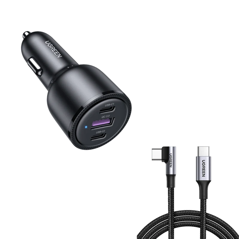 mousebows 69W USB C Car Charger Bundle