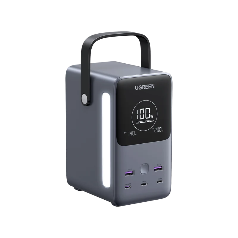 mousebows Portable Power Station 48000mAh 300W with Smart Digital Display