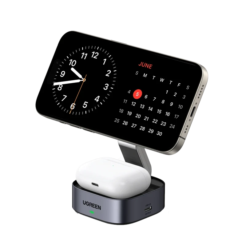 mousebows 2-in-1 Foldable Wireless Fast Charging Station
