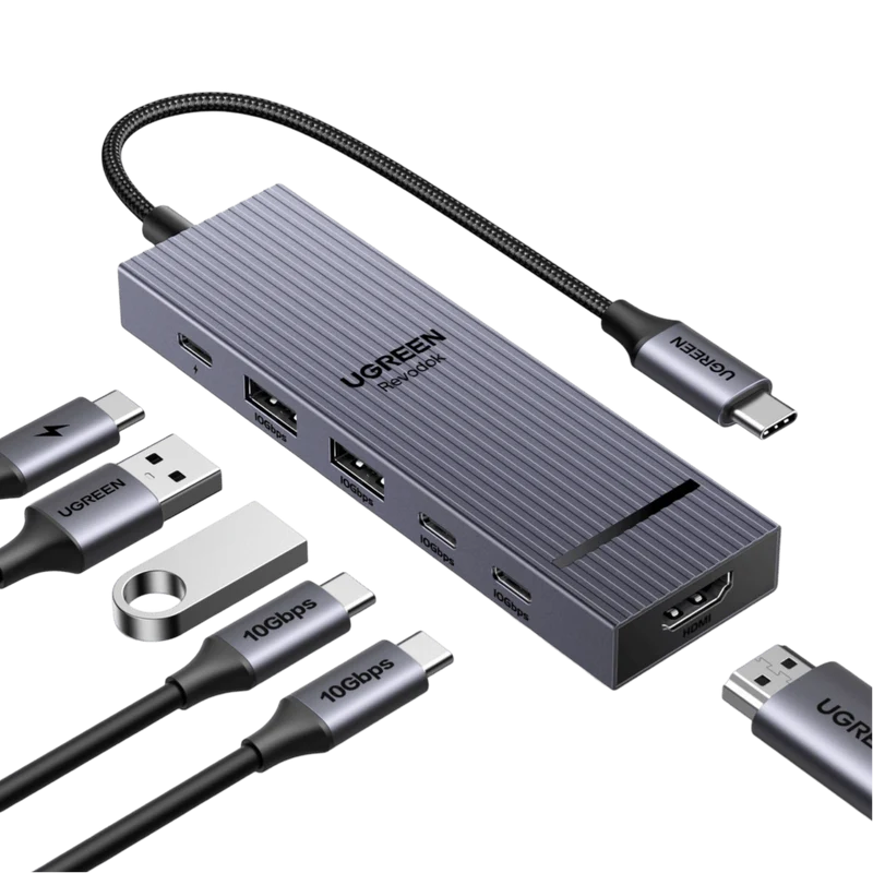 mousebows Revodok Pro 106 4K@60Hz 10Gbps USB-C Hub