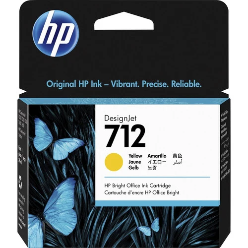 Cartouche d'encre à jet d'encre d'origine HP 712 - Jaune - 1 unité 3ED69A