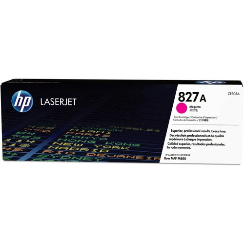 Cartouche de toner laser HP 827A (CF303A) d'origine à rendement standard - Paquet unique - Magenta - 1 de chaque CF303A