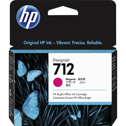 Cartouche d'encre jet d'encre d'origine HP 712 - Magenta - 1 unité 3ED68A