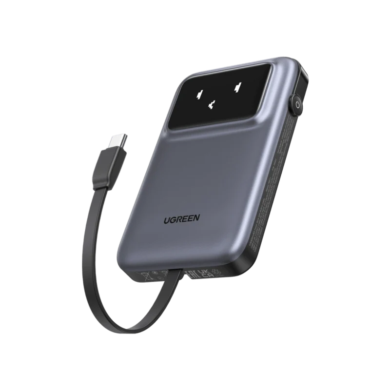 mousebows Uno Power Bank 10000mAh 30W with Built-in Cable