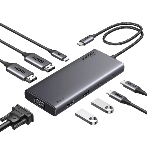 mousebows 8 in 1 USB C 4K Docking Station Dual Monitor