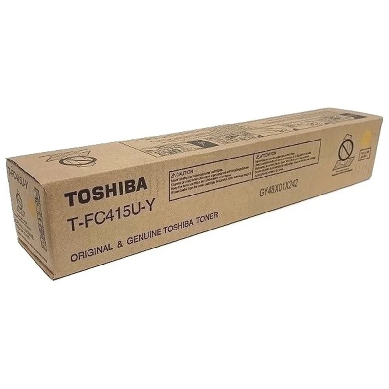 Cartouche de toner laser d'origine Toshiba - Jaune - 1 pièce TFC415UY