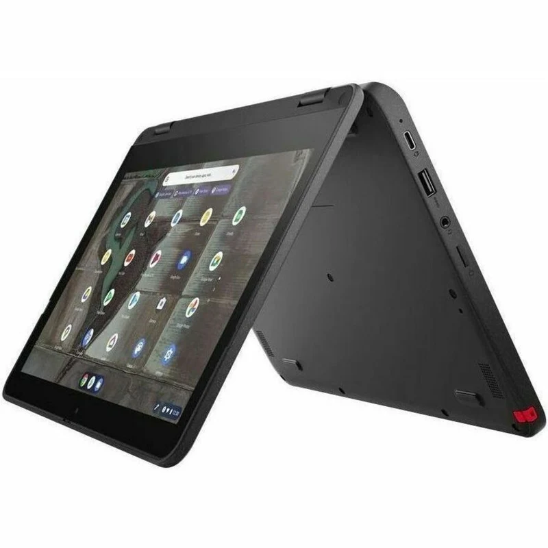 Lenovo 500e Chromebook Gen 3 82JB003XCF Chromebook 11.6 en 294.64 convertible tactile 2" (1 mm) - HD - Intel Celeron N4500 - 4 Go - Mémoire flash 32 Go - Clavier français, anglais - Gris 82JB003XCF
