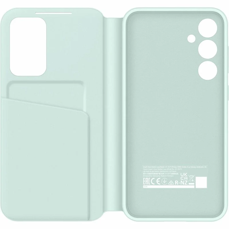 Étui de transport Samsung Smart View (portefeuille) pour smartphone Samsung Galaxy S23 FE, carte - Menthe EF-ZS711CMEGCA