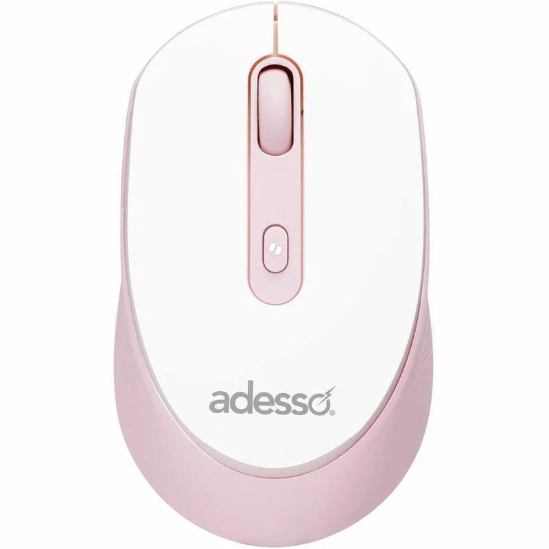 Souris sans fil Adesso iMouse A30P avec bouton de raccourci AI CoPilot (rose) IMOUSE-A30P