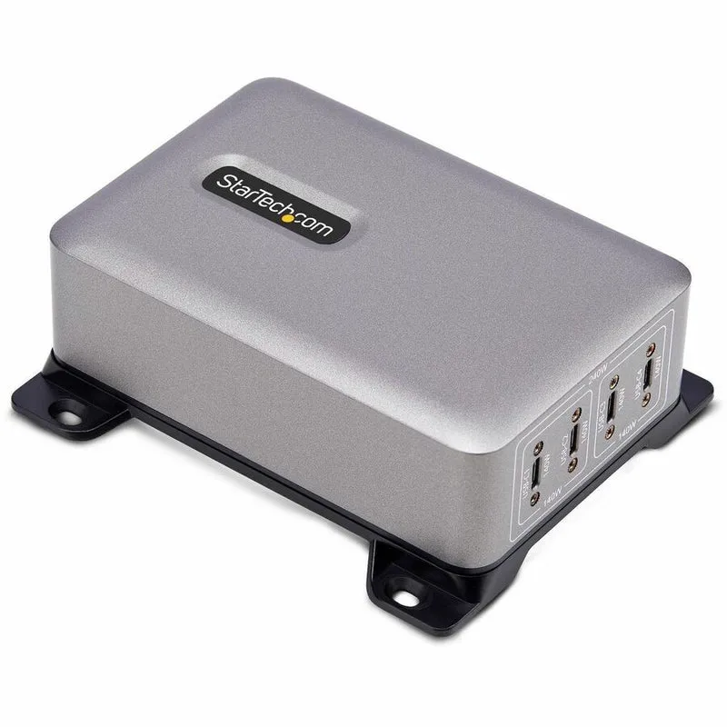 Chargeur USB-C multi-appareils StarTech.com 4 ports, 240 W au total, port unique 140 W EPR, ports à verrouillage par vis, idéal pour les salles de conférence 424DNA-USB-C-CHARGER